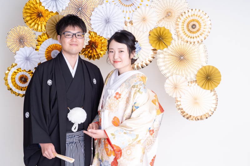 スタジオでの前撮り