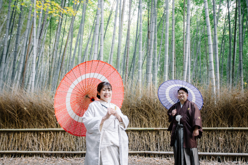 白無垢に着替えて