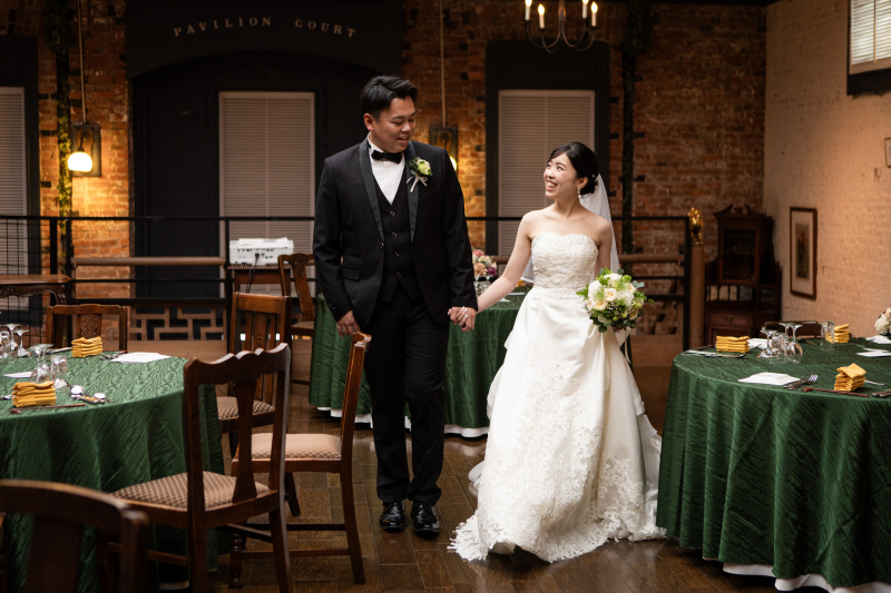 パビリオンコートにて洋装撮影