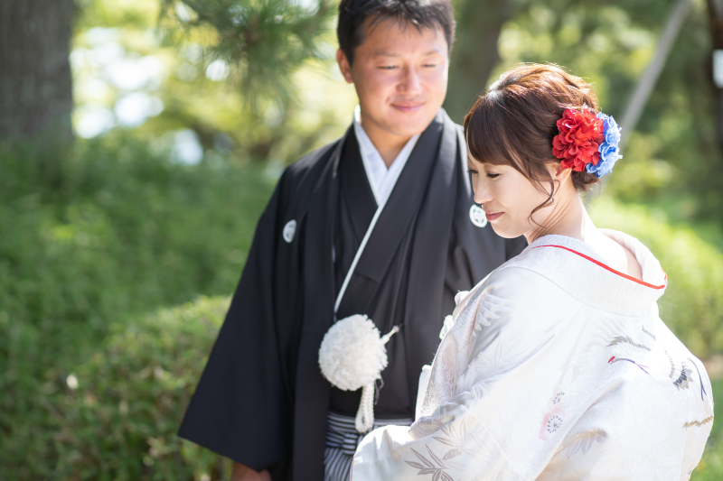 白無垢に掛け替え