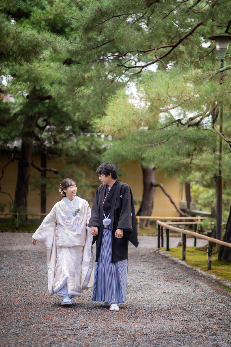 大覚寺に向かって