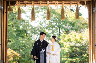 毘沙門堂とスタジオでの撮影