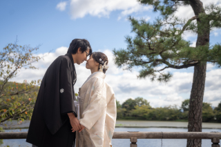 10月の大覚寺にて前撮り♪
