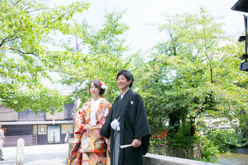 巽橋と緑で綺麗なショット