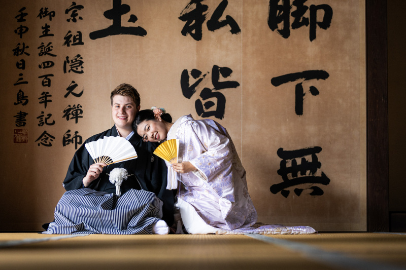 白無垢で萬福寺ロケ！