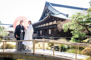 金戒光明寺　白無垢で撮影
