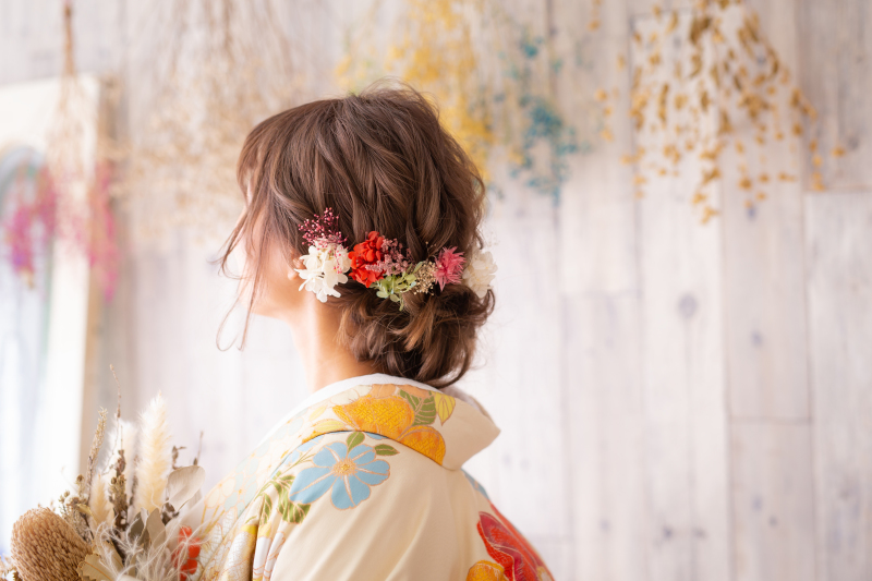 髪飾りとヘアスタイル