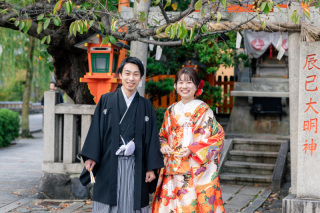 祇園に色打掛前撮り♪