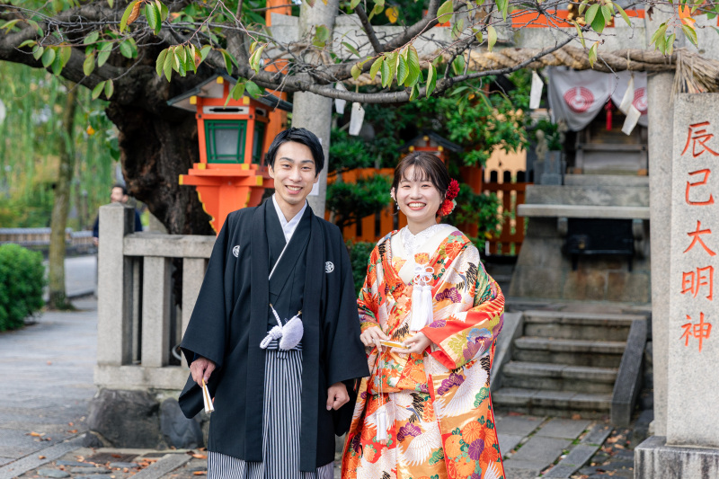 祇園に色打掛前撮り♪