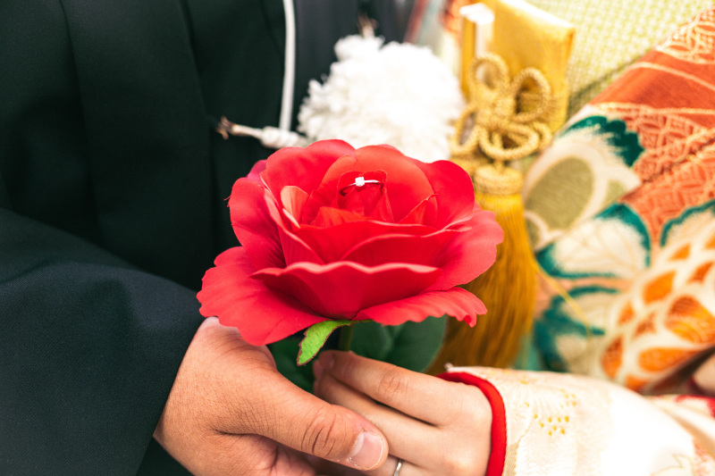 リングをのせて♥