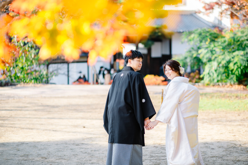 白無垢で和装ロケ