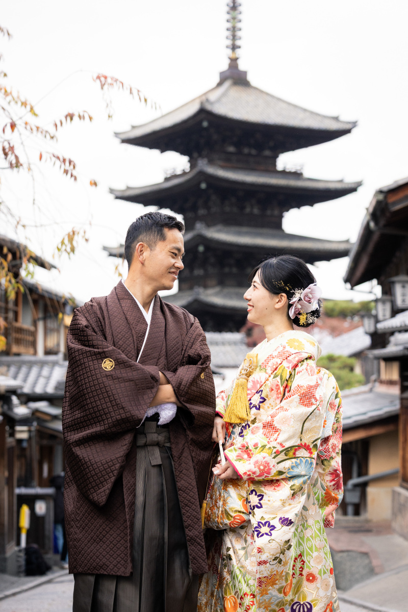 八坂の塔で撮影