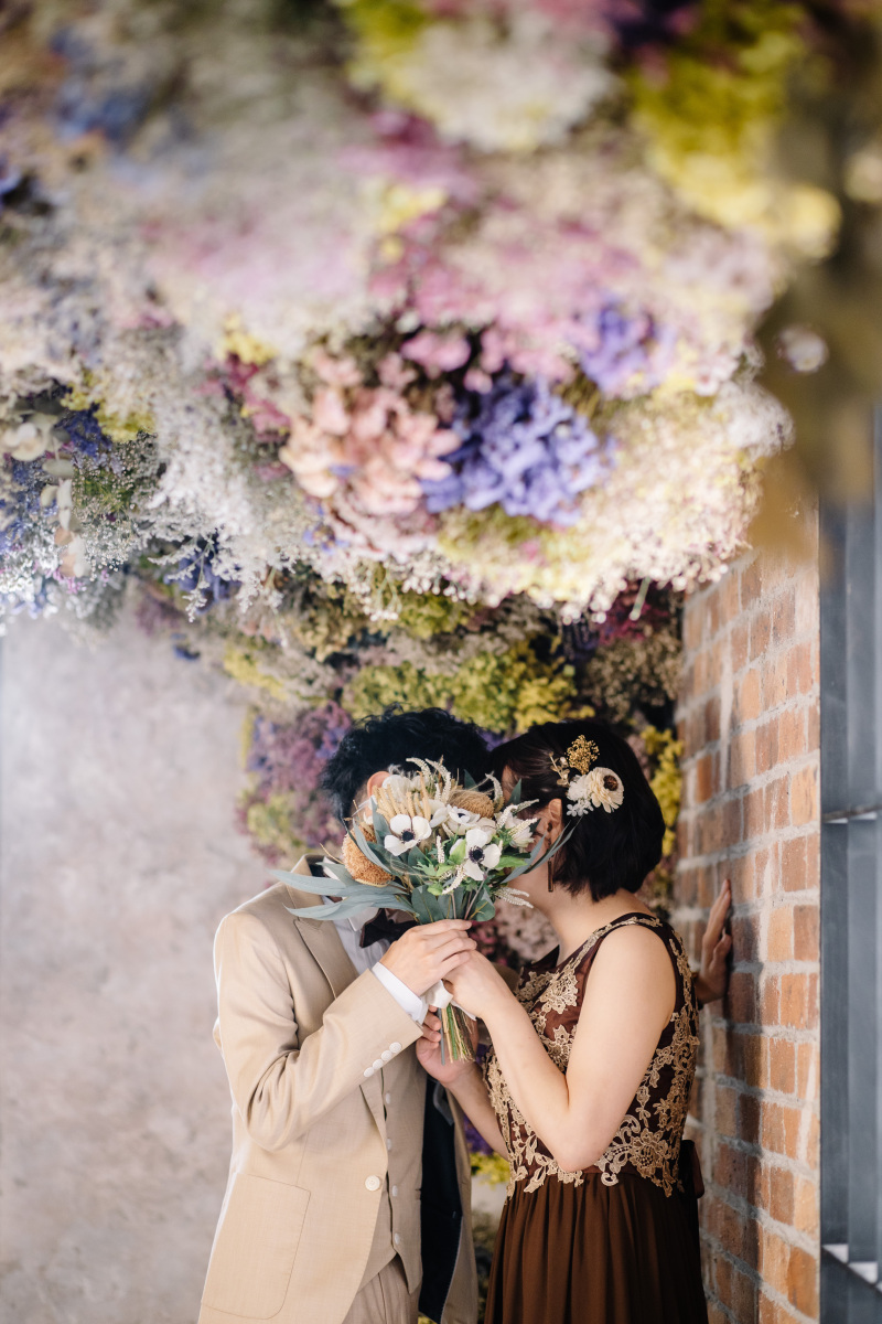 お顔隠しショット