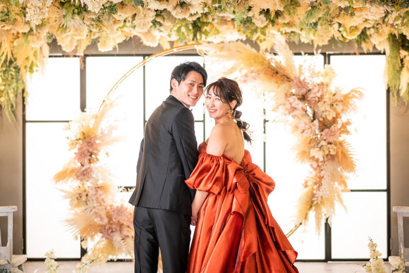 ドレス2着でスタジオ撮影！