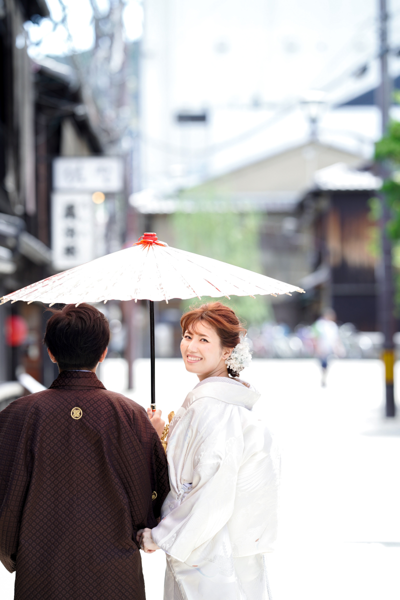 相合傘ショット