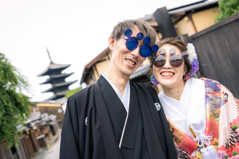 お持ち込みアイテムで楽しく　八坂付近　和装１点