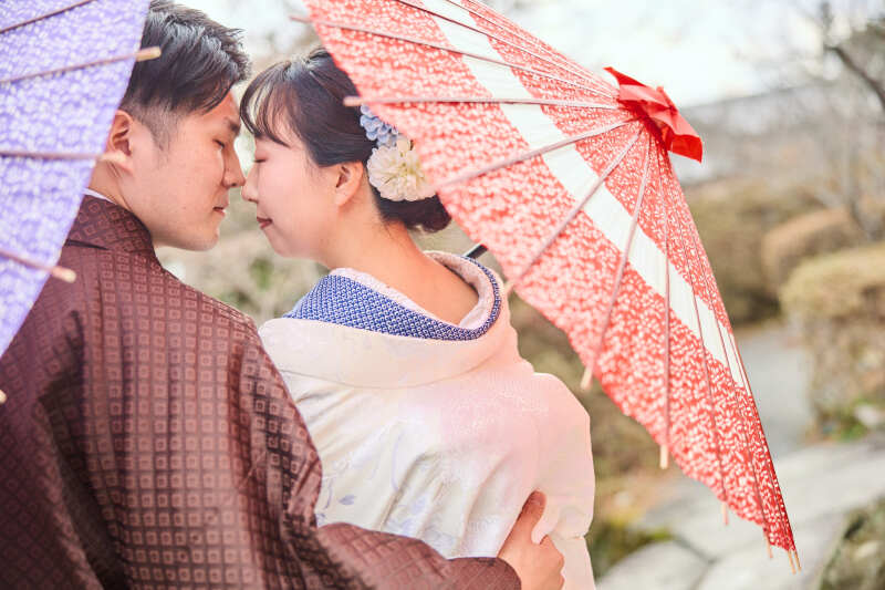 番傘とのショット