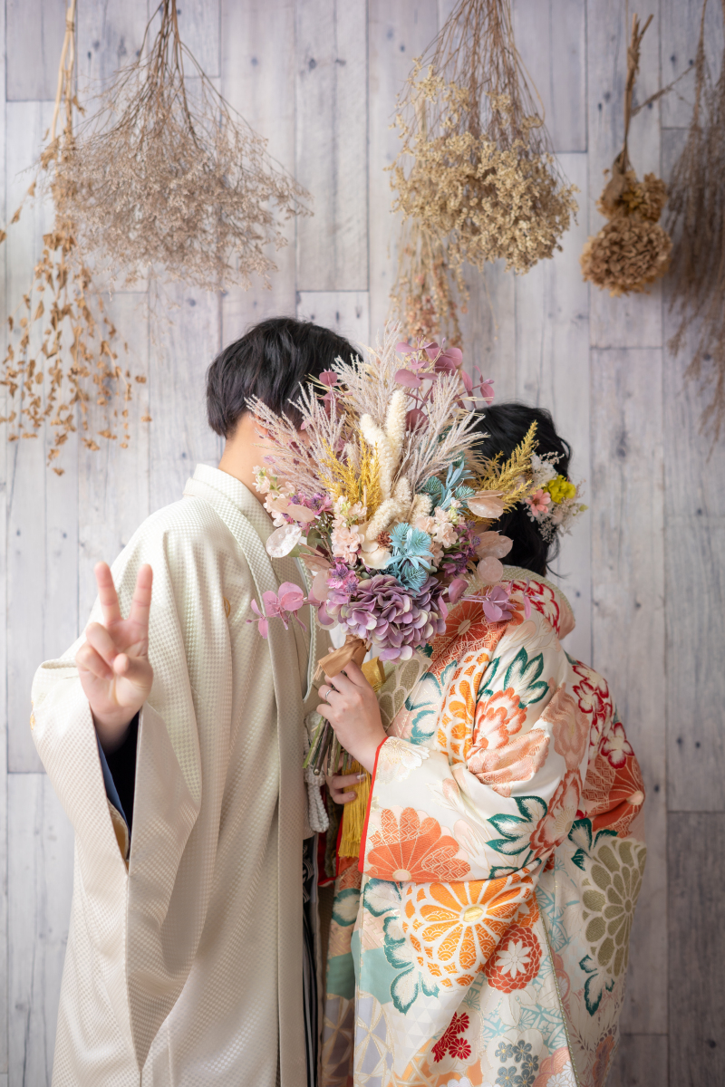 お顔隠しショット