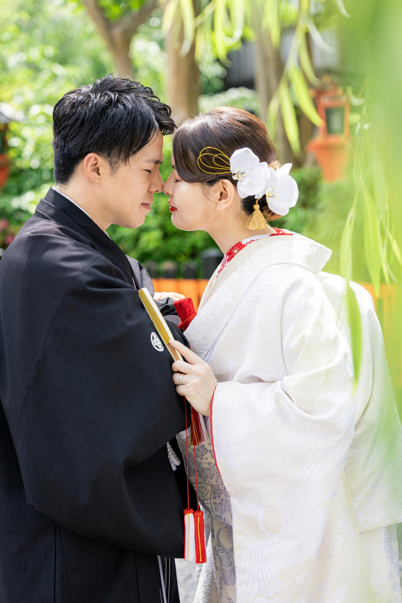 おでこ合わせショット