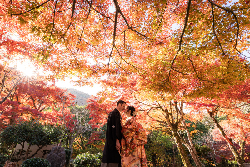 紅葉がキレイな嵐山にて