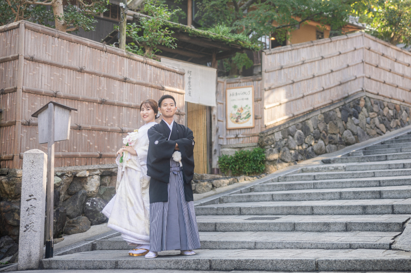 二年坂での撮影