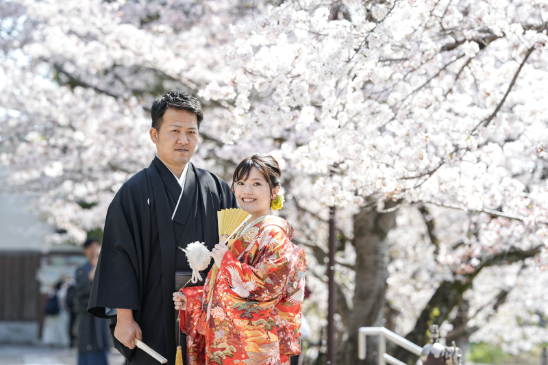 白無垢と色打掛で、前撮り撮影！