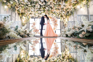 カラードレスでスタジオ撮影！