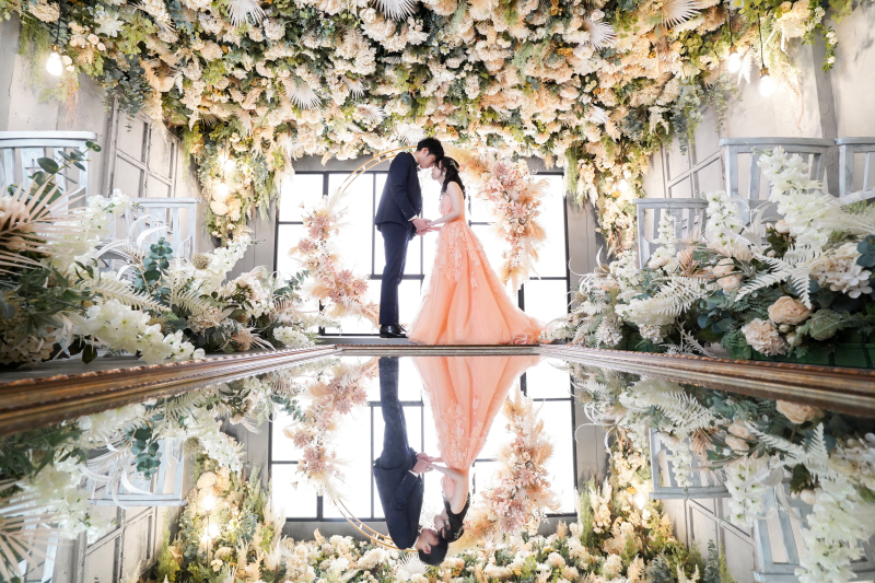 カラードレスでスタジオ撮影！