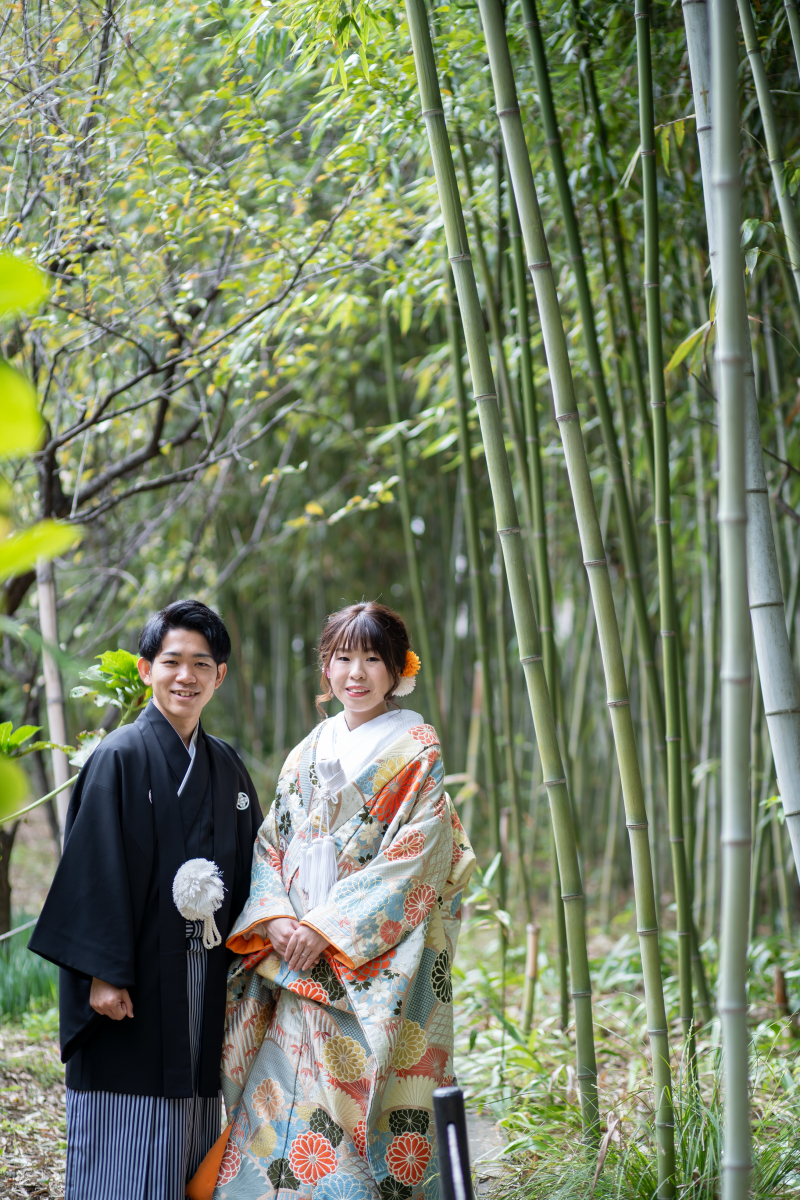 ハルウェディング_庭園で撮影できる