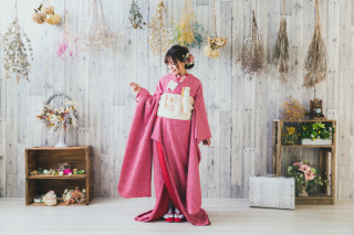 色小物トータルセット(色掛下・色5点セット・色半襟・色草履)