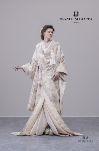 ジャガード打掛　ベージュ