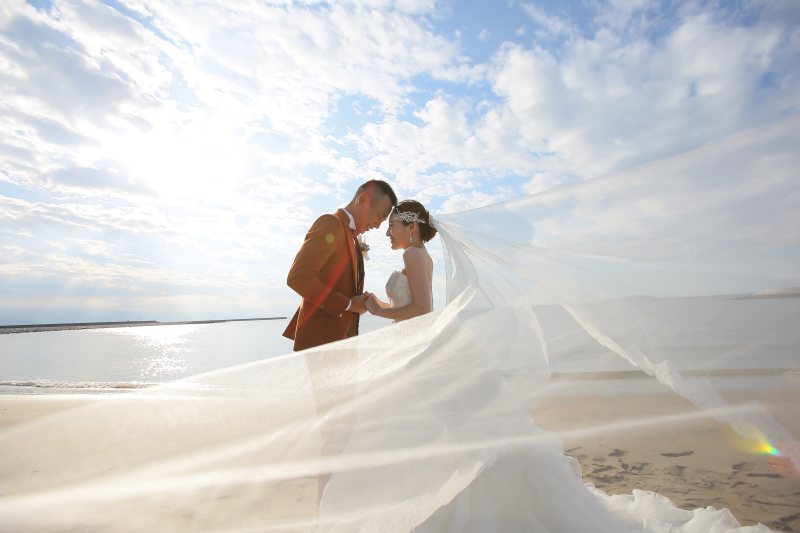 ロングベールに包まれて