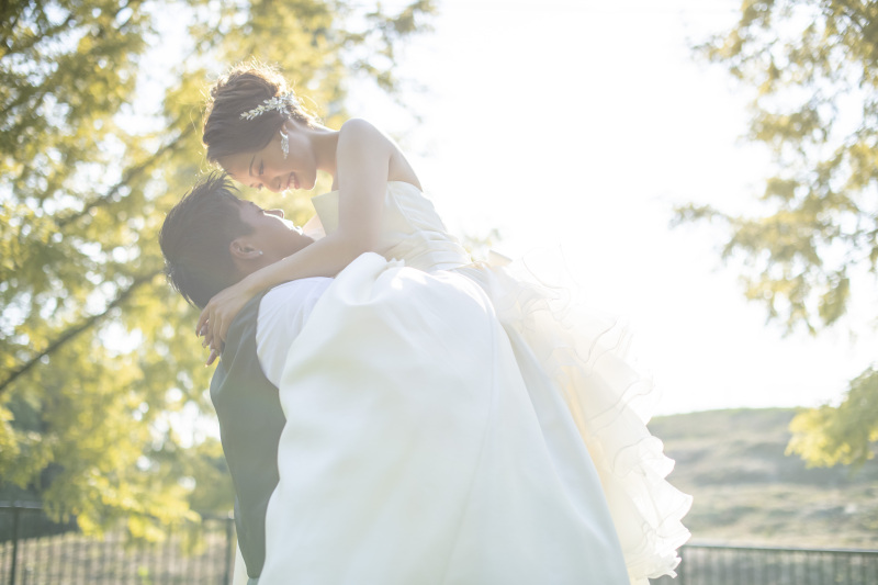 抱え上げショット