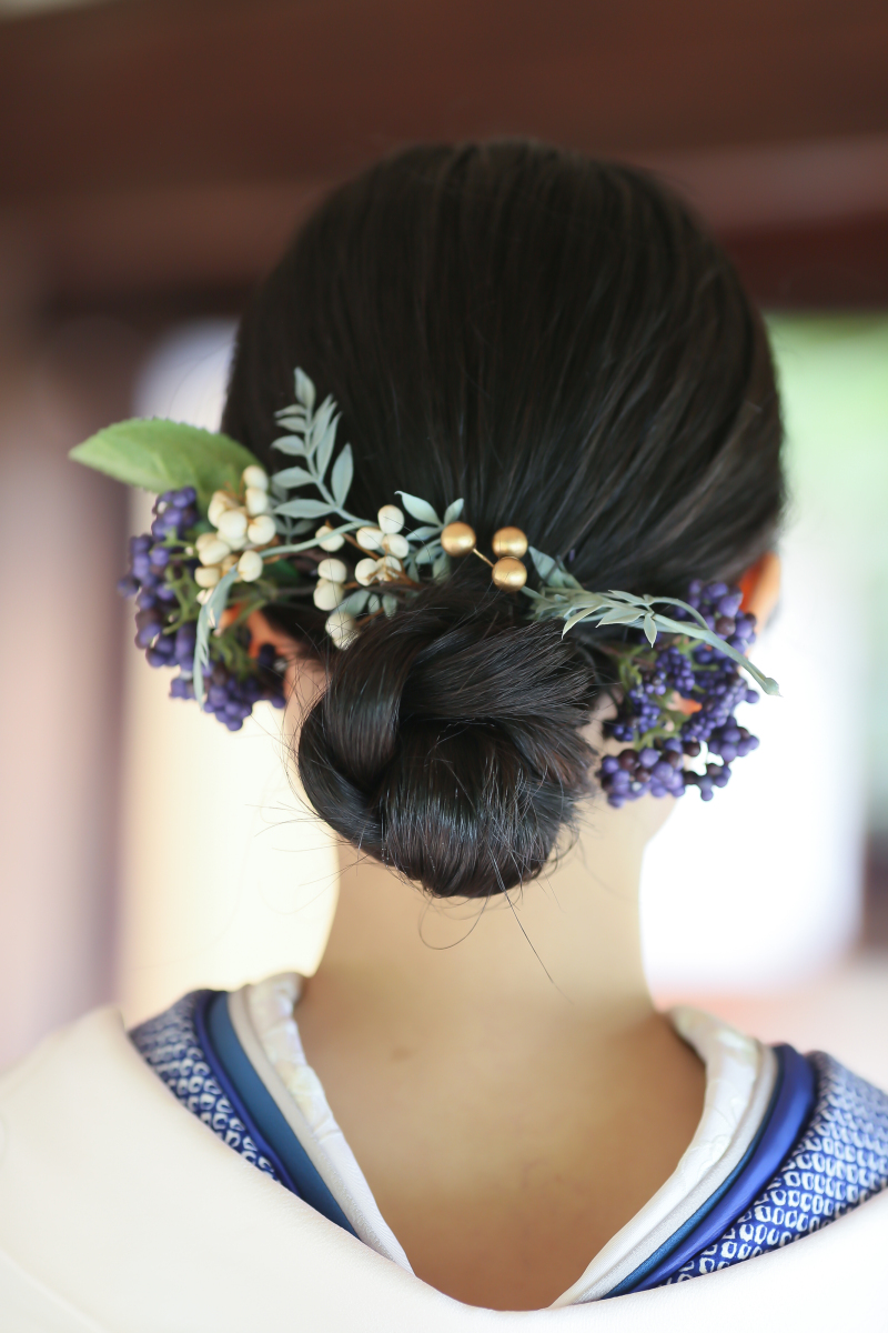 成人式で使用したヘッドピースを