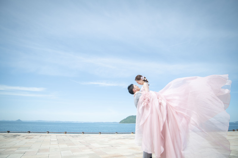 快晴のサンポート高松で撮影＾＾