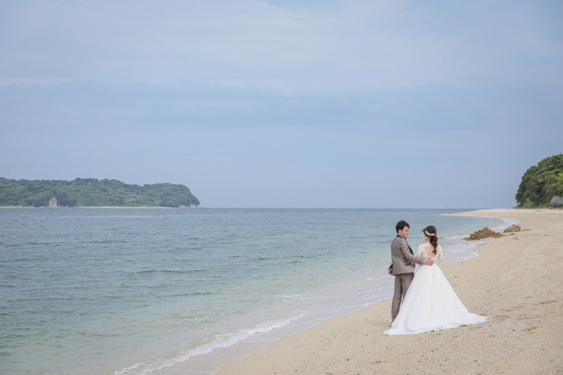 瀬戸内海の島々と砂浜