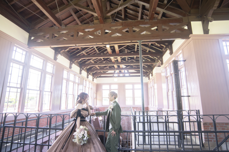 レンガ造りの空間