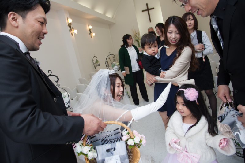 ゲストをお見送り