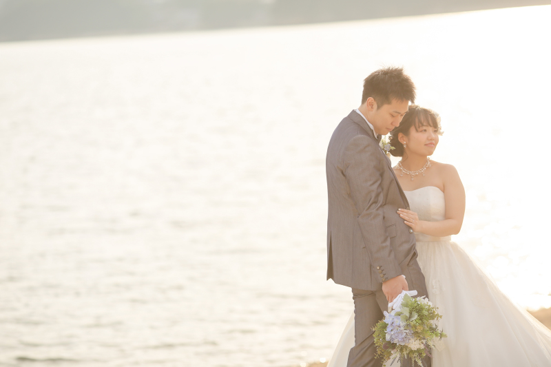 ビーチでの撮影