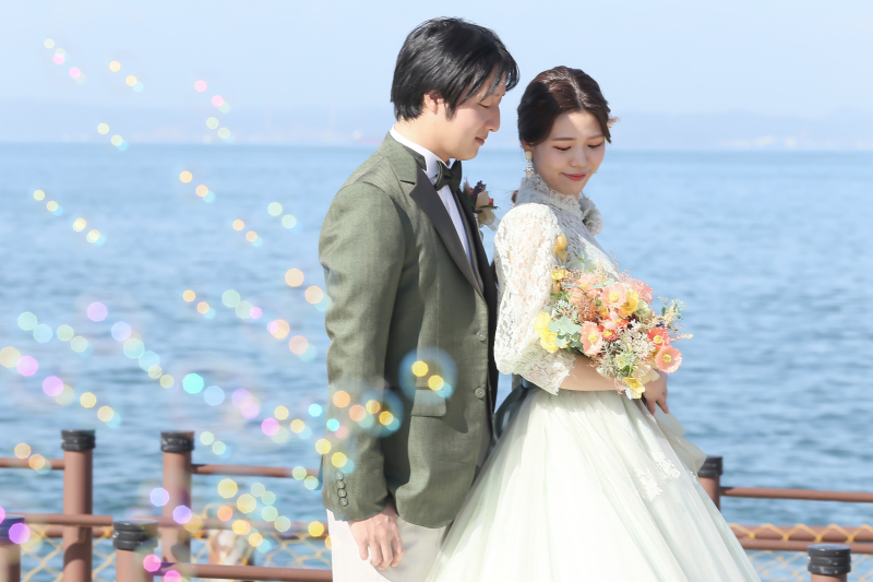 シャボン玉を使って