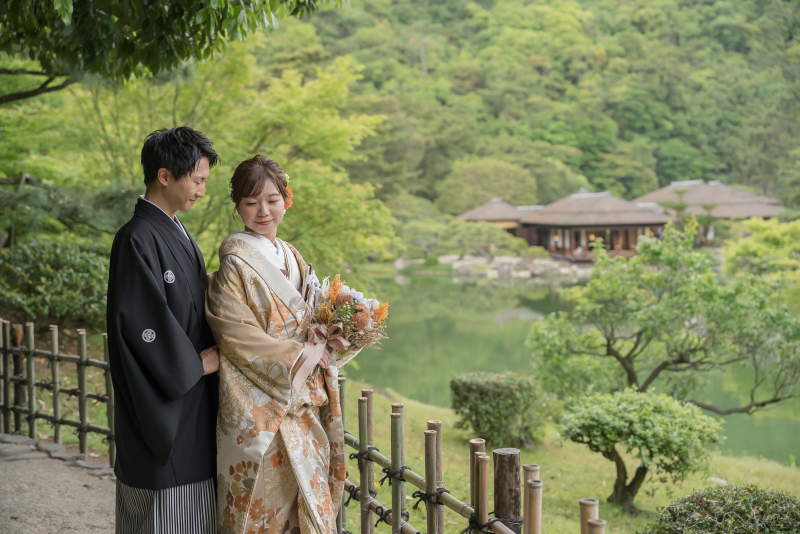 お着物に合わせたブーケ