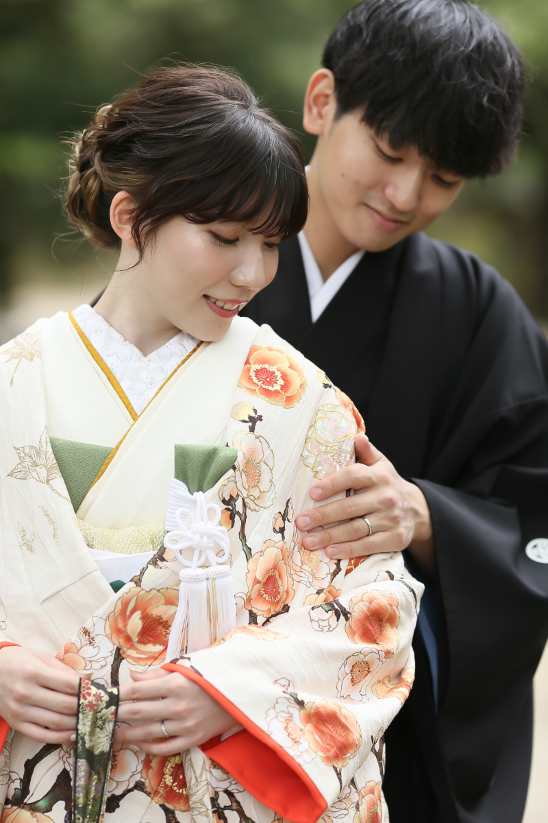 選んだお衣装をしっかり写真に