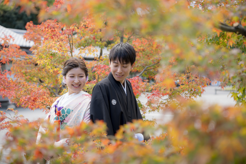 紅葉に包まれて