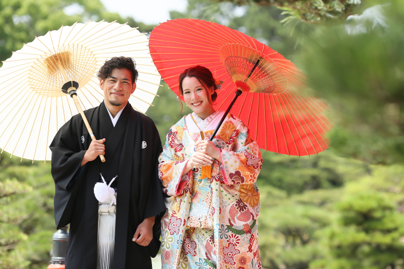 直ぐに決めたお気に入りの色打掛