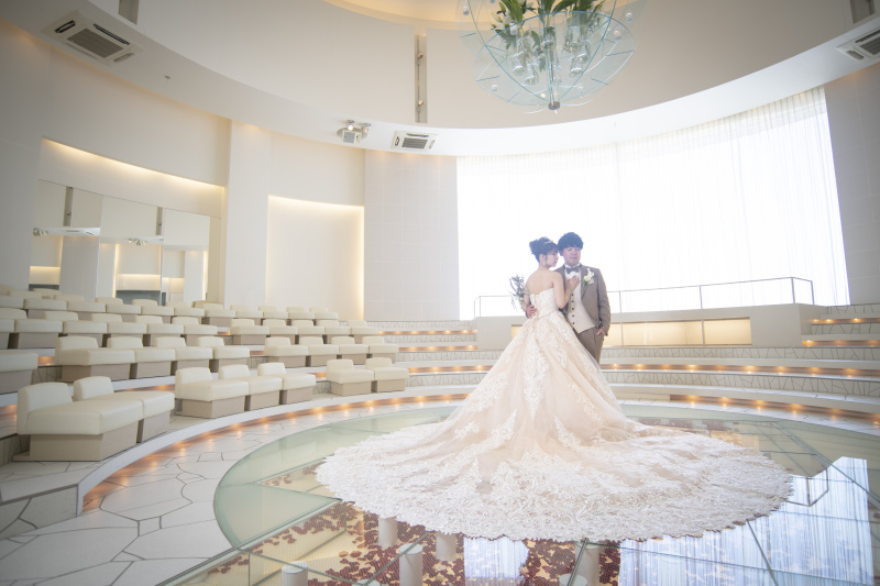 ロングトレーン映えるチャペル