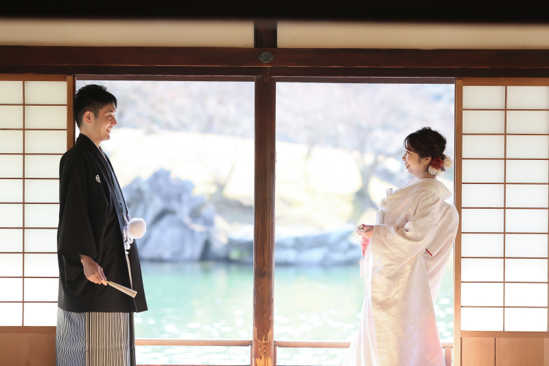 白無垢から撮影開始