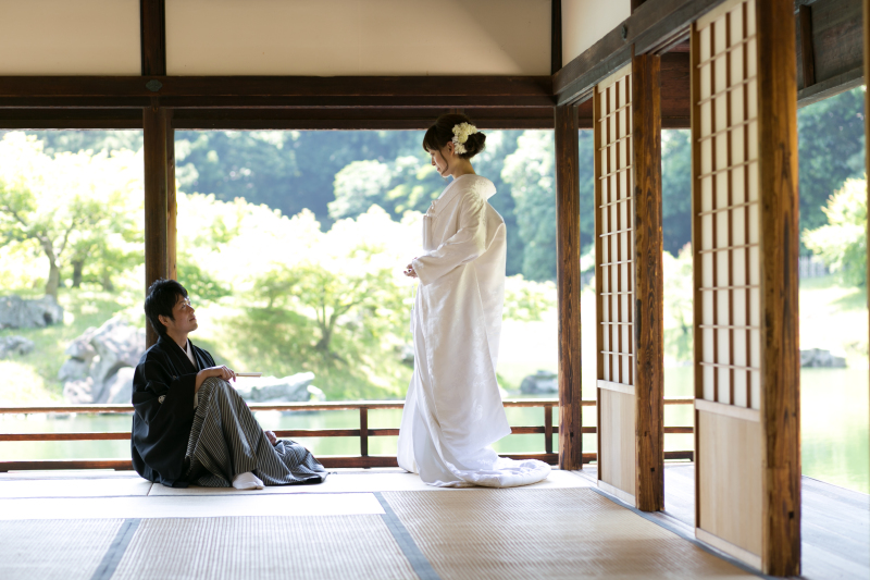 栗林公園内掬月亭