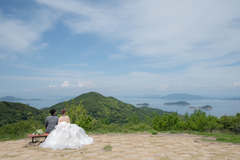 瀬戸内海を一望