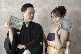 和ドレスで撮影できて大満足◎