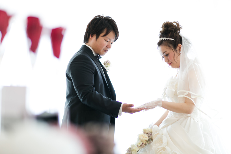 指輪の交換みたいな・・・